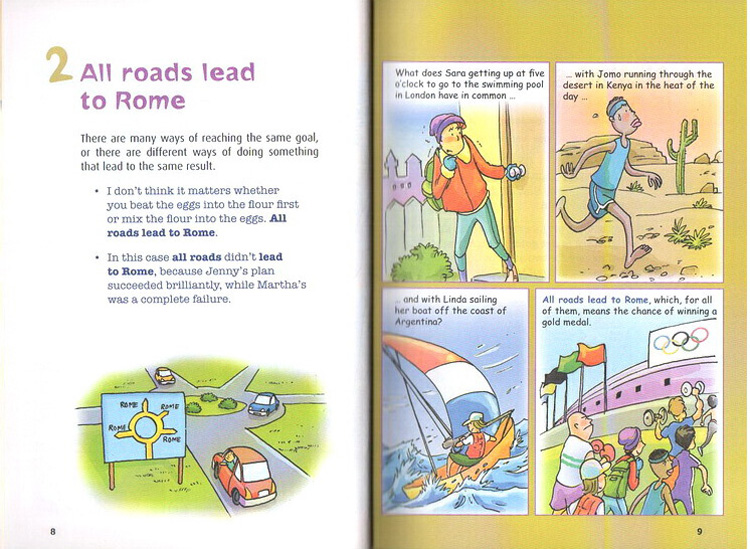 谚语俗语 学乐出品 Scholastic In Action Proverbs 画里画外轻松学英语 3册漫画版图解英语 英文原版