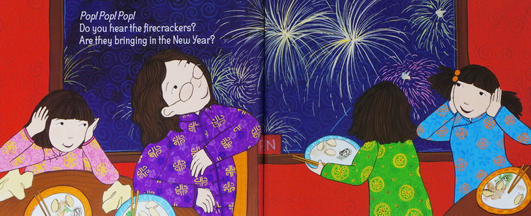 英文原版  Grace Lin 中国传统文化节日 Bringing In the New Year/Kite Flying 4册 吴敏兰书单 中国风绘本图画书