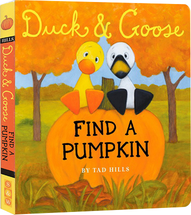 英文原版 Duck And Goose 小黄鸭与小白鹅系列 Find a Pumpkin 纸板书 儿童英语启蒙学习 亲子教育互动学习