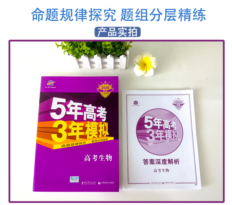现货 五年高考三年模拟2020b版理科全套五三高考物理化学生物3本5年高考3年模拟全国卷B版高考总复习资料曲一线53一轮复习高三