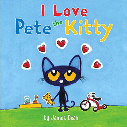 英文原版 Pete the Kitty: I Love Pete the Kitty 纸板书 皮特猫  家庭关系情商管理 James dean