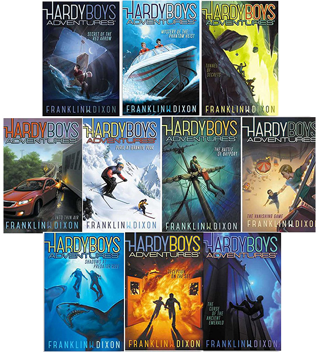 英文原版 哈迪男孩刺激冒险系列 Hardy Boys Adventures Ultimate Thrills Collection 1-10册盒装 冒险故事小说 儿童桥梁章节书