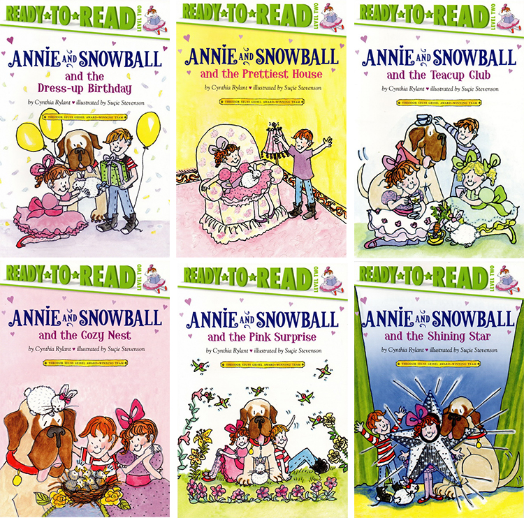 英文原版 Annie and Snowball 6册盒装 分级读物 Ready to Read L2 儿童启蒙阅读培养绘本