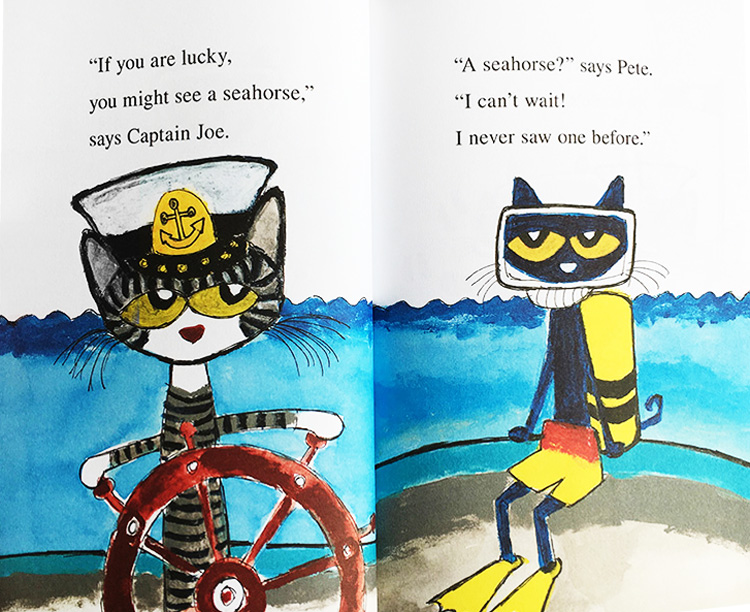 英文原版 I can read 1 Pete the Cat Scuba Cat 皮特猫分级读物