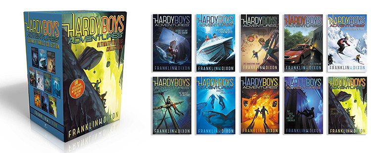 英文原版 哈迪男孩刺激冒险系列 Hardy Boys Adventures Ultimate Thrills Collection 1-10册盒装 冒险故事小说 儿童桥梁章节书