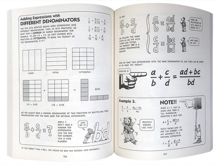 英文原版 爆笑科学漫画4册 The Cartoon Guide to Statistics/Algebra/Physics/Calculus 微积分/统计学/物理/代数漫画版教材