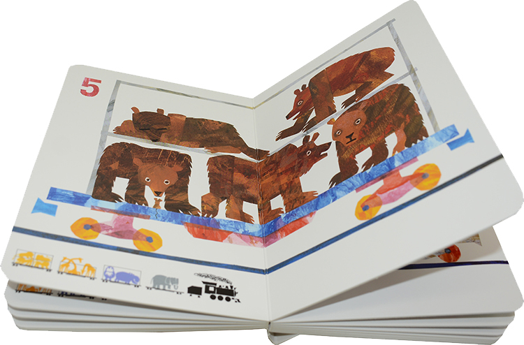 英文原版 1 2 3 to the Zoo 数字动物园 儿童启蒙纸板书 艾瑞卡尔 吴敏兰书单 Eric Carle 图画书