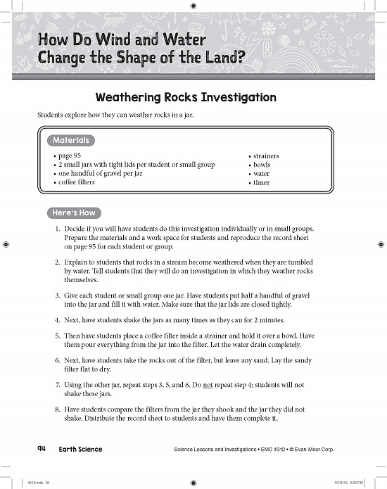 英文原版Science Lessons and Investigations Grade1-3科学研究探索系列3册 Evan Moor 美国加州教材教师版