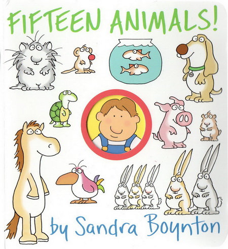 英文原版 Birthday Monsters/Fifteen Animals 4册合售 纸板书 Sandra Boynton 桑德拉博因顿启蒙经典系列 洞洞书 晚安故事绘本