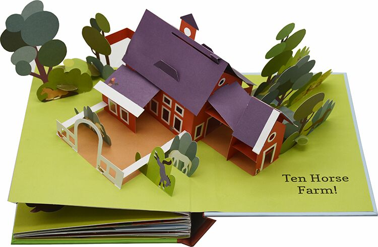 英文原版 Ten Horse Farm A Pop-up Spectacular 十大马场 壮观的场面 精装立体绘本 儿童启蒙认知亲子学习 Robert Sabuda
