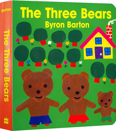 英文原版 The Tree Bears Byron Barton  金发姑娘和三只熊 童话纸板书 儿童启蒙晚安故事