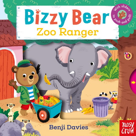 Bizzy Bear 小熊很忙系列8册 纸板机关操作翻翻书 英版 Train Driver/Zoo Ranger/Racing Driver 绘本可搭sing along