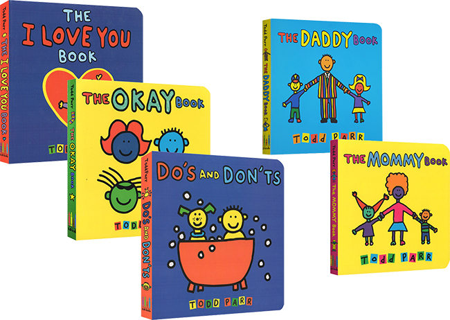 英文原版 淘弟有个大世界 The Mommy Book/Daddy/Okay Book/Do’s and Don’ts  5册 纸板书 宝宝情商培养 儿童家庭成长亲子教育绘本
