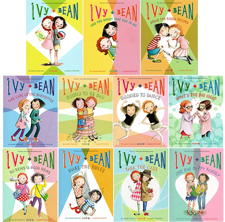 英文原版 Ivy and Bean 艾薇和豆豆系列11册 章节桥梁书 7-14岁女孩中小学课外阅读儿童读物