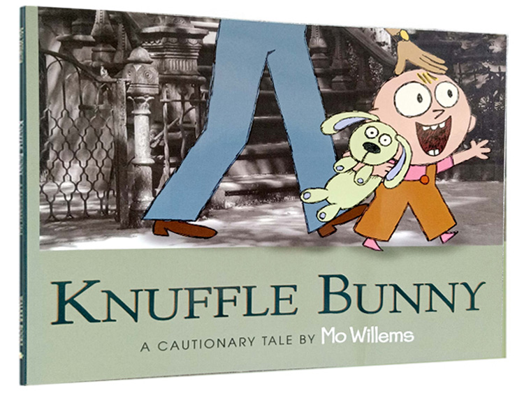 英文原版 Knuffle Bunny 古纳什小兔 凯迪克绘本奖 小猪小象同作者 Mo Willems