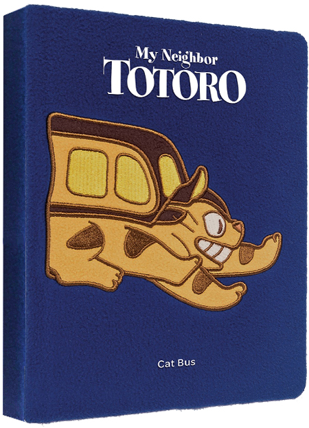 英文原版 龙猫 蓝绒面笔记本 My Neighbor Totoro Cat Bus 宫崎骏电影周边礼品书 吉卜力工作室