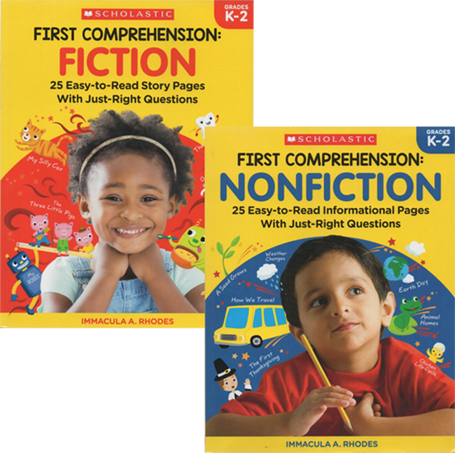 英文原版 Scholastic First Comprehension 2册 学乐漫画版图解英语 儿童英语学习辅导用书 附答案 少儿教辅