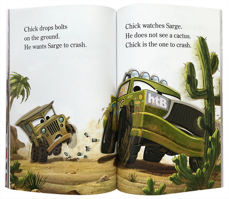 英文原版绘本 World of Reading 3-in-1 汽车总动员 3合1附CD Cars/Racing Days/Rally to the Finish