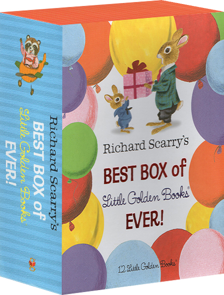英文原版 理查德 斯凯瑞 小金书套装12本 Richard Scarry’s Best Box of Little Golden Books 儿童故事绘本