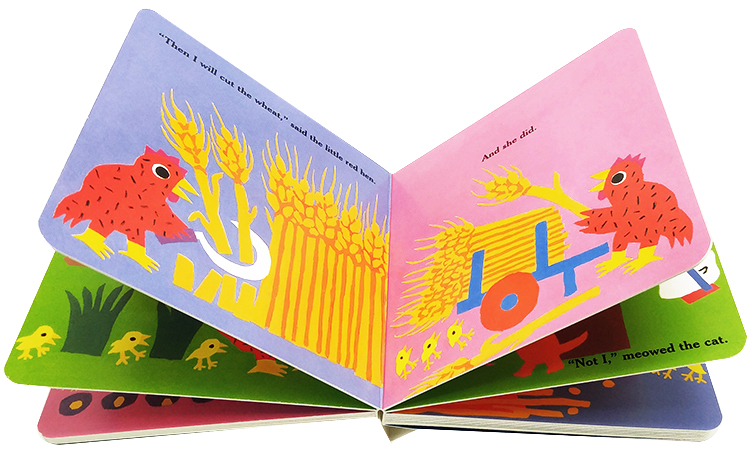 The Little Red Hen 小红母鸡 红鸡妈妈 儿童英语启蒙纸板书 拜伦巴顿 Byron Barton 幼教英语启蒙认知 英文原版绘本