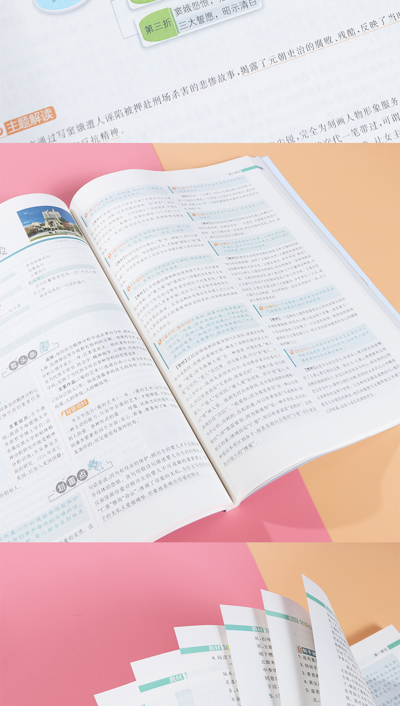 2020新版高中教材划重点语文必修四人教版RJ 教材划重点高一语文必修4同步课文一课一练习题册高考自主复习训练辅导全彩演绎理想树