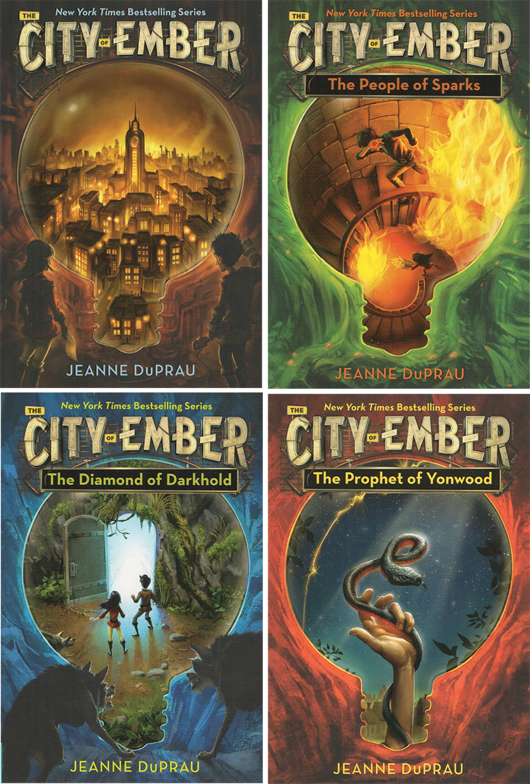 预售 微光之城 英文原版 The City of Ember Complete Boxed Set 魔幻奇幻小说4册盒装 青少年英语课外阅读书籍