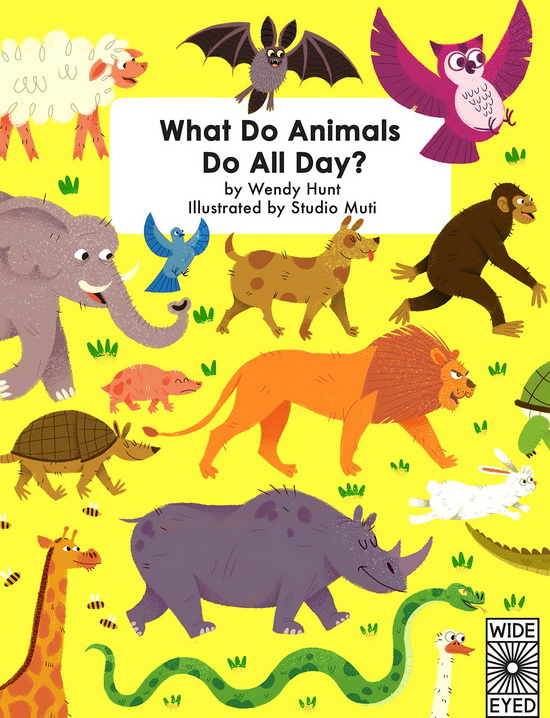 英文原版 What Do Animals Do All Day? 动物整天都在做什么 精装大开本 大自然动物百科知识绘本