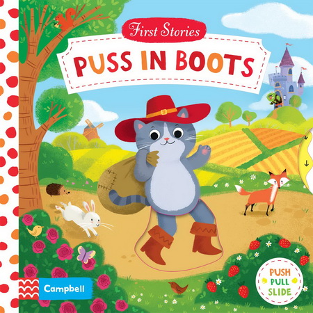 Puss in Boots 穿靴子的猫 First Stories 童话篇操作机关书 英文原版绘本 亲子互动故事 BUSY系列纸板 英语启蒙认知