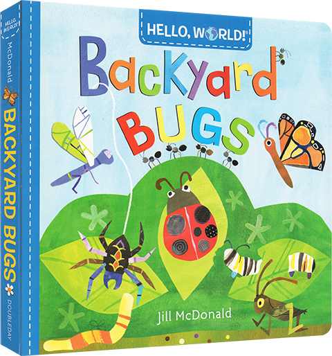 英文原版绘本 Hello World Backyard Bugs 纸板书 你好科学小世界幼儿科普百科  幼儿STEM启蒙图画书