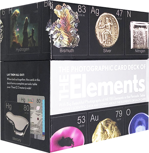 英文原版 The Photographic Card Deck Of The Elements 礼盒装 126张闪卡卡片 118个化学元素学习 元素周期表 Theodore Gray