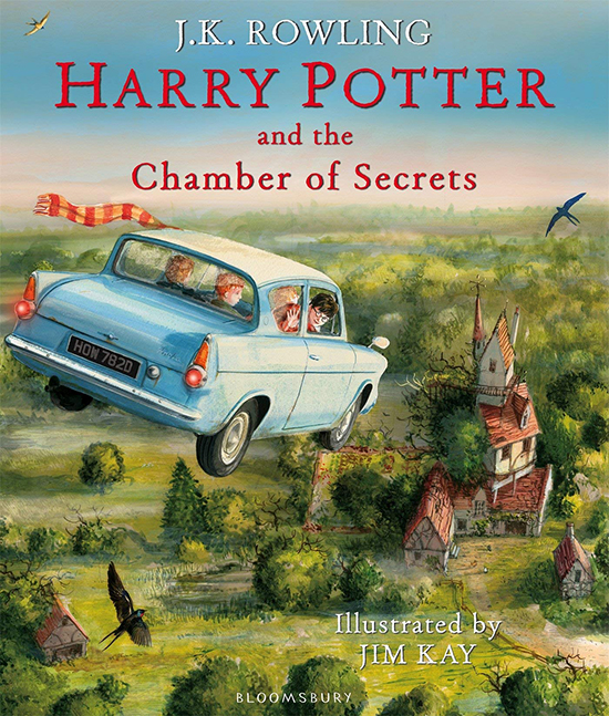 现货 英国彩绘版第二部 哈利波特与密室 Harry Potter and the Chamber of Secrets Illustated Edition JK罗琳