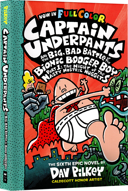 第六册 内裤超人队长英文原版 6 Captain Underpants and the Big Bad Battle 课外阅读桥梁漫画书 我的校长是超人 Dav Pilke