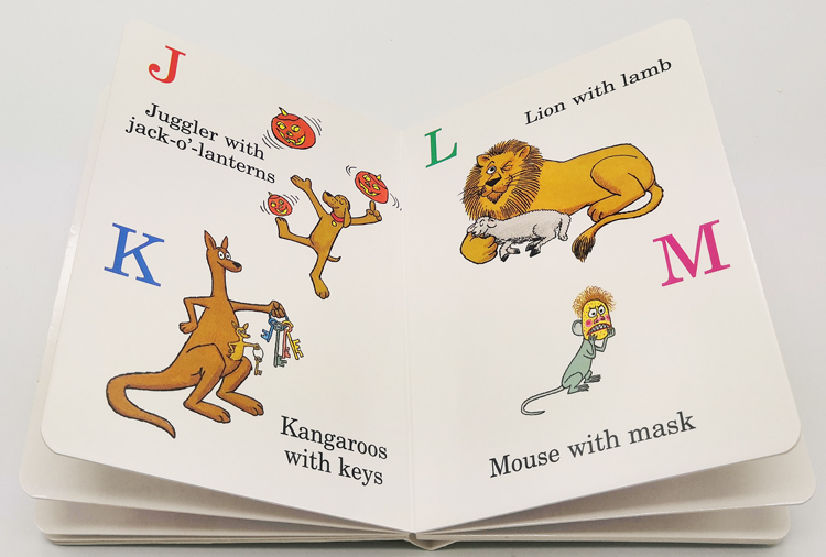 英文原版 The Alphabet Book 字母表 纸板书 苏斯博士 Dr.Seuss 儿童启蒙英文字母学习