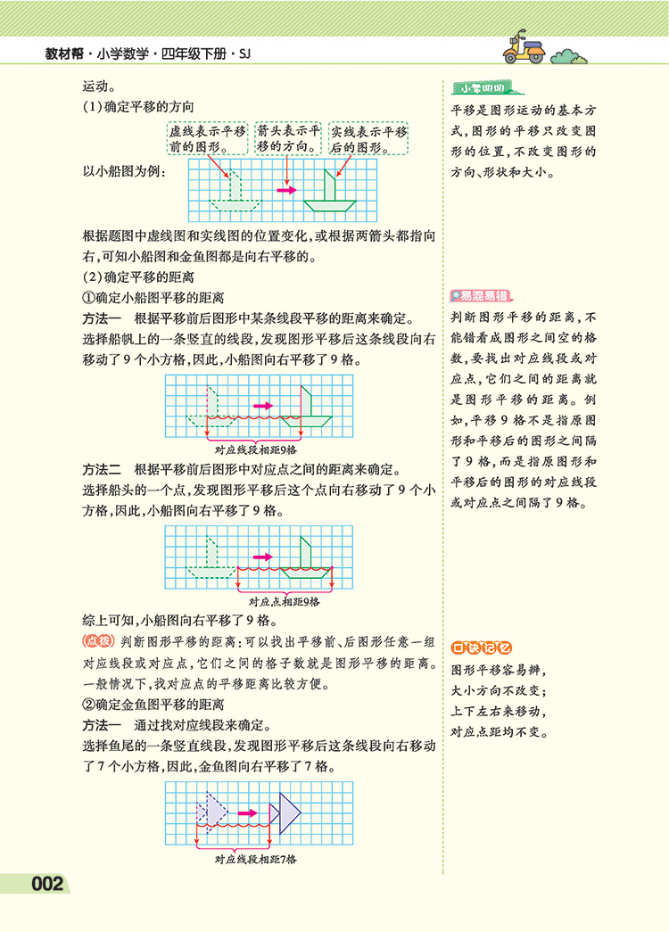 2020新版 教材帮小学四年级下册数学苏教版SJ 4四年级下册数学书小学教材完全解读同步训练课程全解解析书教辅辅导资料天星教育