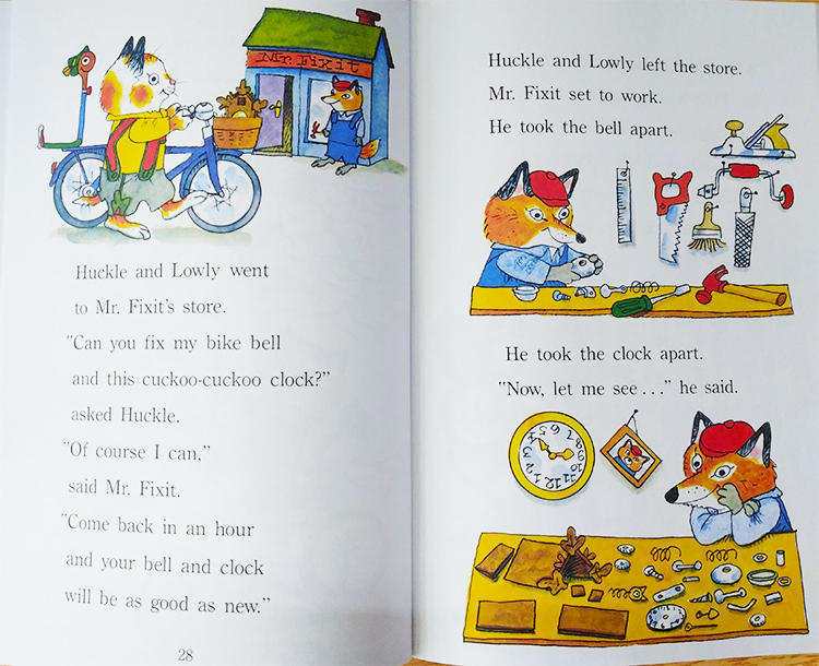 英文原版 Richard Scarry’s 斯凯瑞 5册 step into reading 美国兰登经典分级读物 绘本图画书