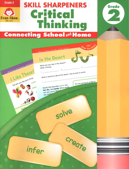 二年级  批判性思维 英文原版 Skill Sharpeners Critical Thinking Grade 2 美国加州教材 小学生英语课外家庭练习册 Evan Moor