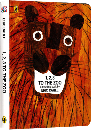 英文原版 1 2 3 to the Zoo 数字动物园 儿童启蒙纸板书 艾瑞卡尔 吴敏兰书单 Eric Carle 图画书