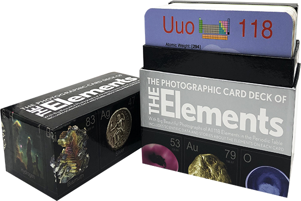 英文原版 The Photographic Card Deck Of The Elements 礼盒装 126张闪卡卡片 118个化学元素学习 元素周期表 Theodore Gray