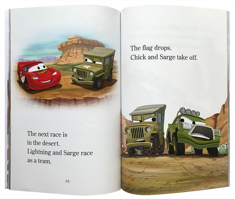 英文原版绘本 World of Reading 3-in-1 汽车总动员 3合1附CD Cars/Racing Days/Rally to the Finish