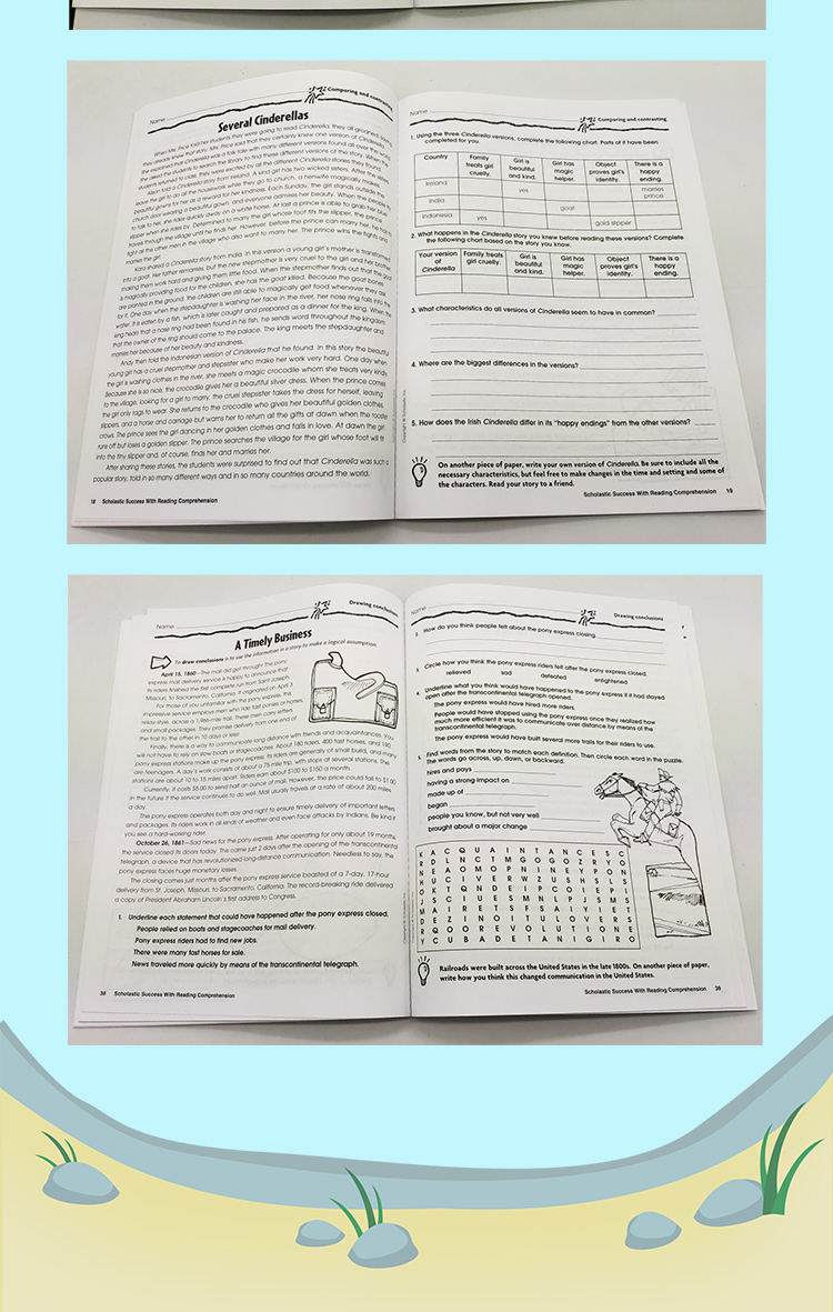小学高年级学乐成功系列 Scholastic Success 三四五年级 9册套 Grammar/Writing/Reading 语法/写作/阅读理解  家庭练习册