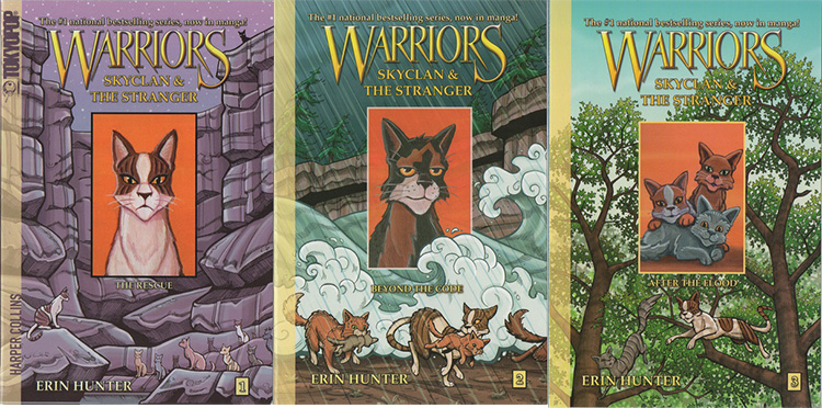 猫武士漫画 Warriors SkyClan and the Stranger 天族和陌生人3册 英文原版儿童冒险文字读物 中学生课外阅读小说 Erin Hunter