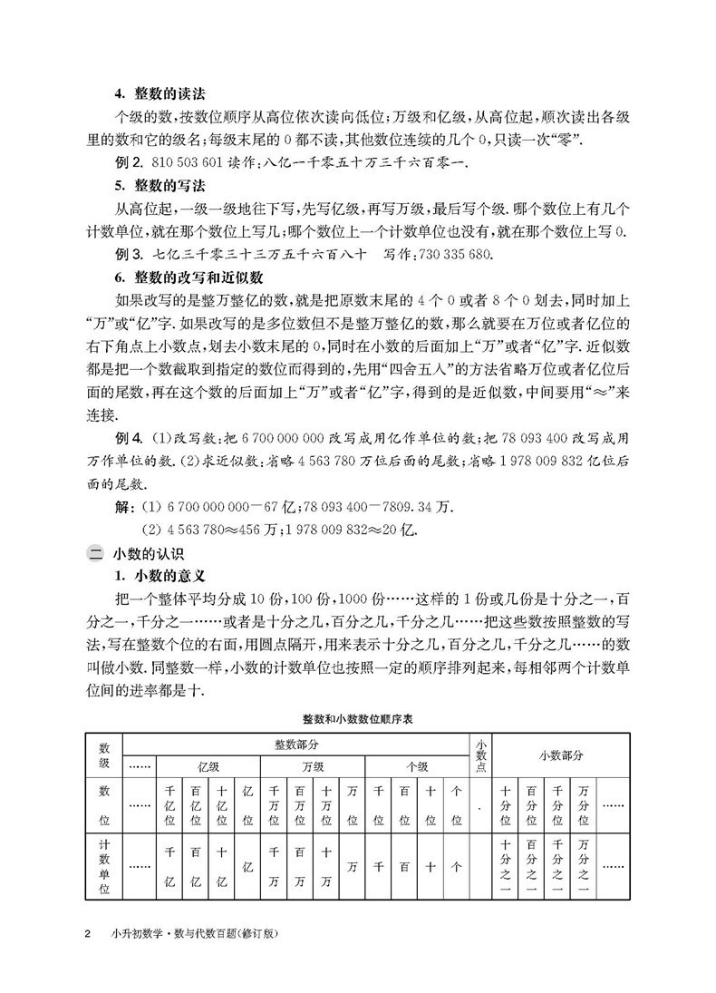 2021百题大过关小升初数学数与代数百题小升初衔接教材小升初总复习小考考进名校毕业总复习小学升学总复习寒暑假试题