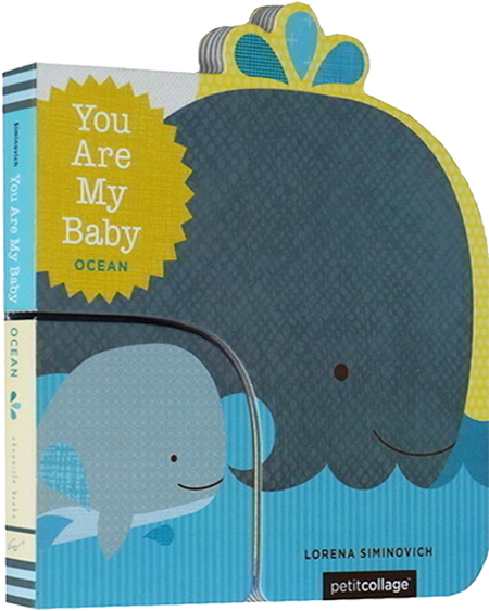 英文原版 You are My Baby Ocean 你是我的宝贝 海洋里的动物 儿童启蒙造型母子纸板书 母亲节 Chronicle出品