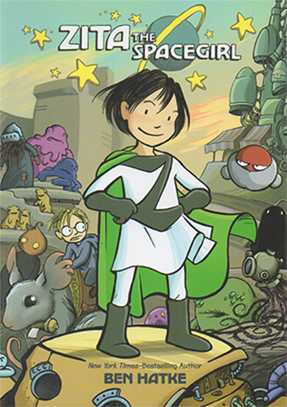 英文原版 The Zita the Spacegirl Trilogy Boxed Set 3册礼盒装 全彩版 附海报 全彩漫画绘本书 中小学英语课外阅读
