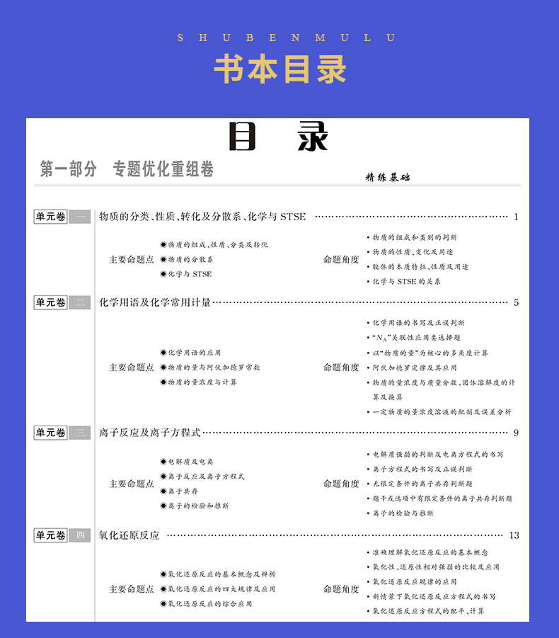 【江苏专用】2021新高考 金榜苑创新设计系列丛书 优化重组 化学 3年高考2年模拟 高一二三高考复习练习 新方案新思路新对策