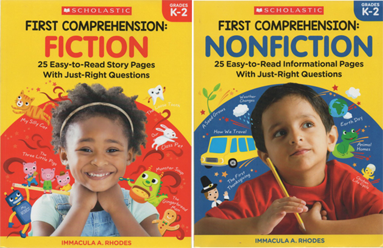 英文原版 Scholastic First Comprehension 2册 学乐漫画版图解英语 儿童英语学习辅导用书 附答案 少儿教辅