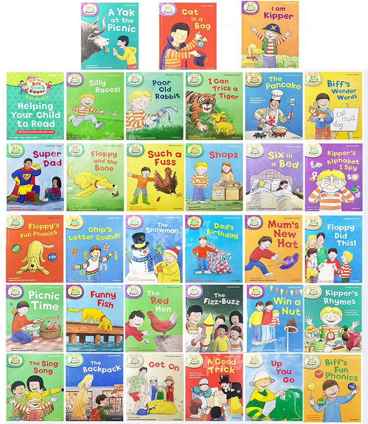 点读版 牛津阅读树1-6阶段 Oxford Reading Tree Home Learning level 1-3-4-6 全套58册 自然拼读分级阅读 儿童绘本读物英文原版