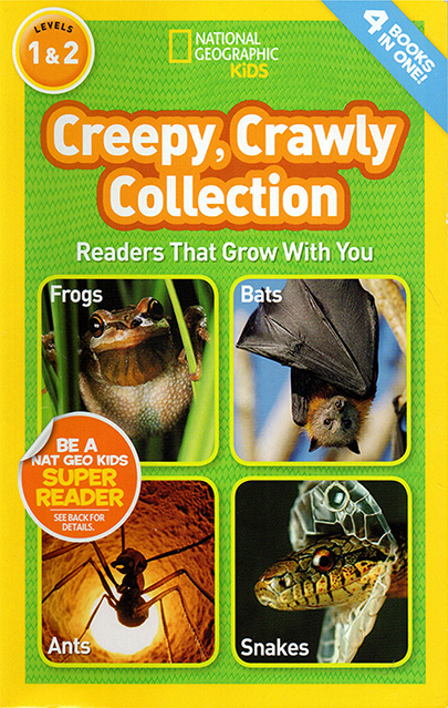 英文原版 National Geographic Kids Creepy Crawly Collection 4个故事合辑  L1L2 美国国家地理儿童百科分级读物 小学STEM课程