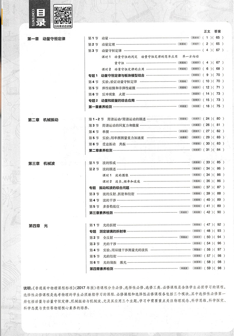 【配新教材】2021版高中必刷题物理选择性必修第一册人教版RJ 高二物理必刷题上册上学期教材同步练习册复习资料辅导书