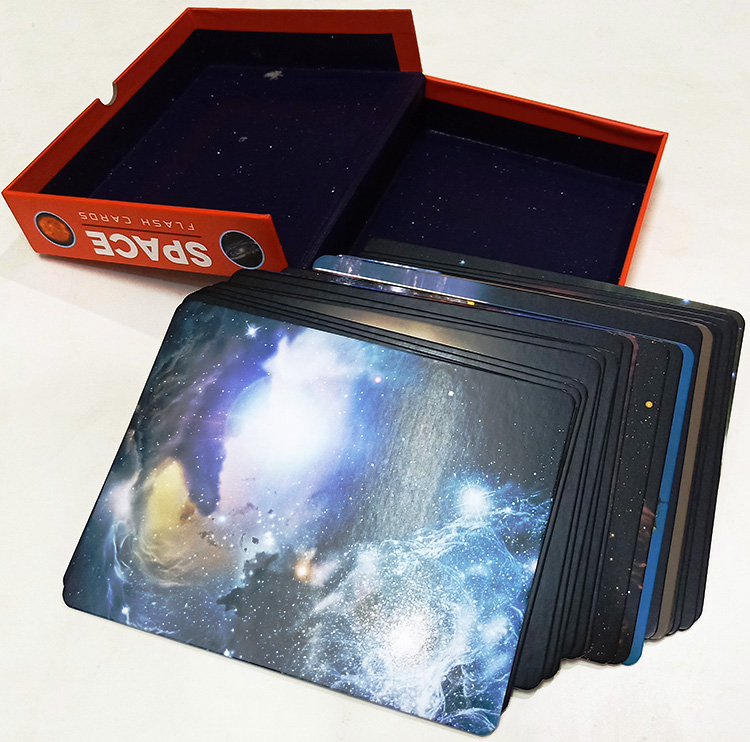 英文原版 美国宇航局太空探索卡片20张 Space Flash Cards: Featuring Photos from the Archives of NASA